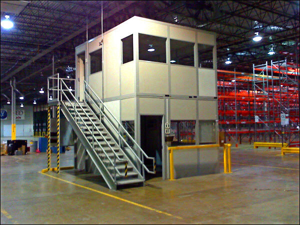 Modular Office in a Warehouse Environment