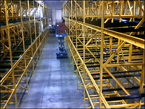 push-back pallet rack system 2,500 pallet position- 3 deep, 3 level push back New Berlin, WI