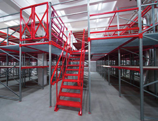 mezzanine in a warehouse